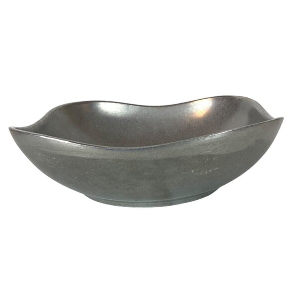 Wilton Armetale Plough Tavern Medium Boston Bowl 9 inch Satin Pewter Square Dish - Picture 6 of 8